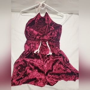 Crushed velvet Romper